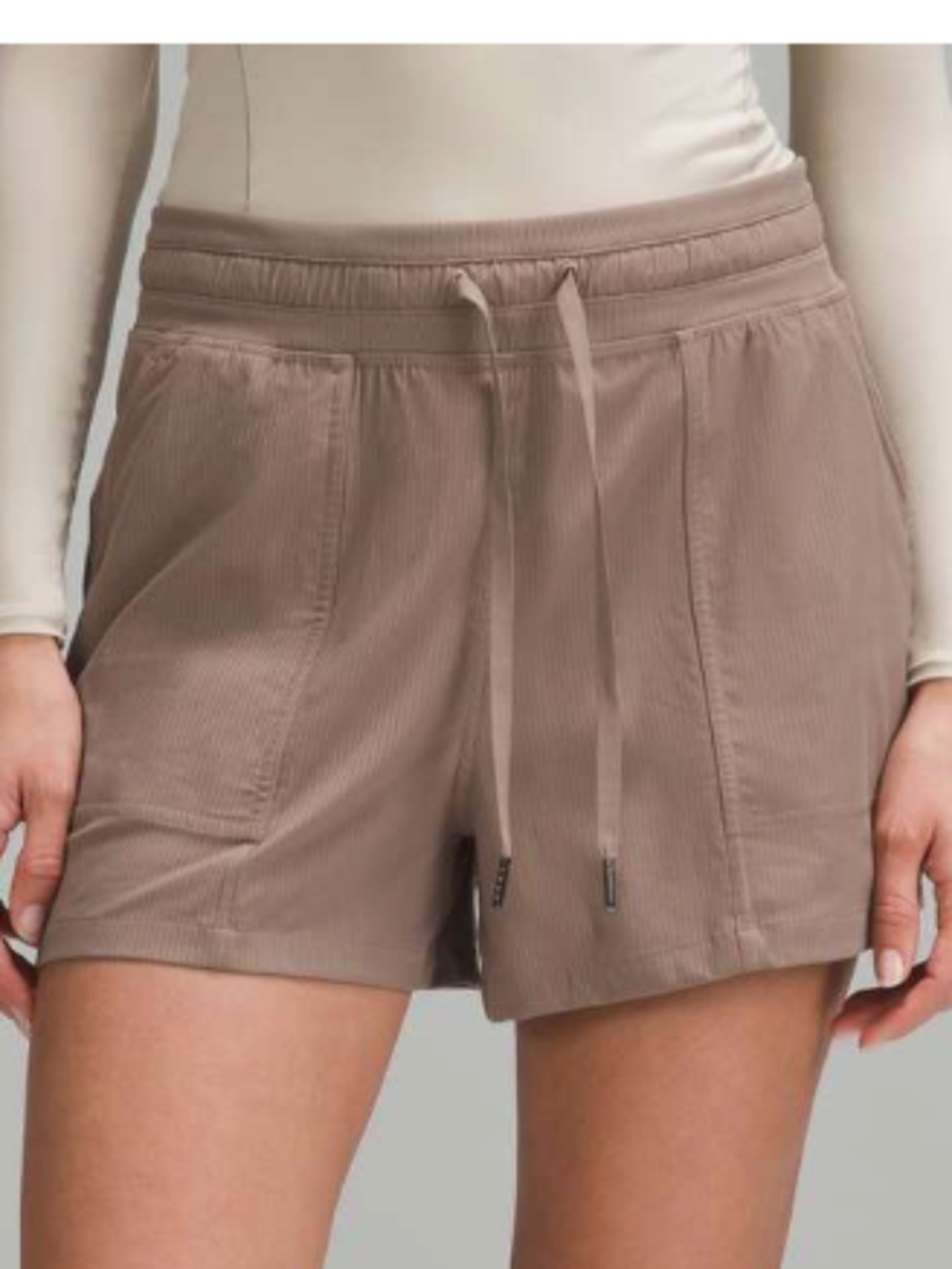Lululemon Dance Studio High-Rise Short 3.5" Inseam, Taupetastic, Sz 10